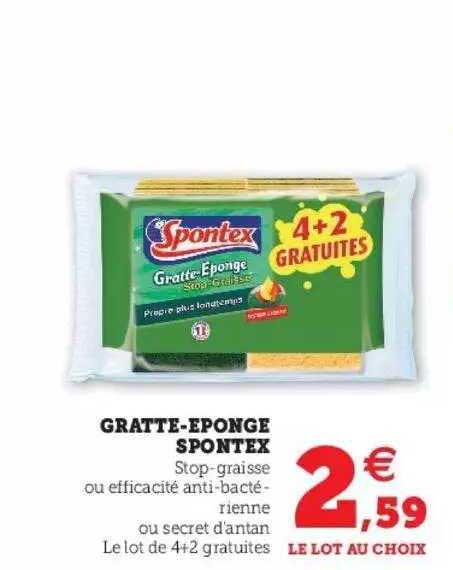 gratte-éponge spontex