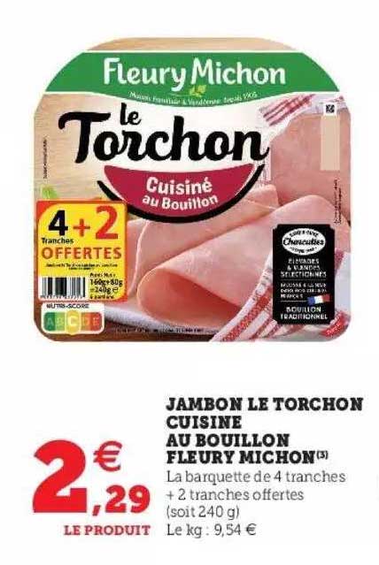 jambon le torchon cuisine au bouillon fleury michon