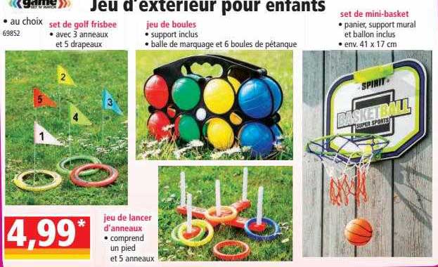 jeu d'extérieur pour enfants