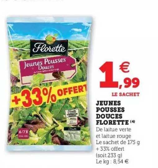 jeunes pousses douces florette