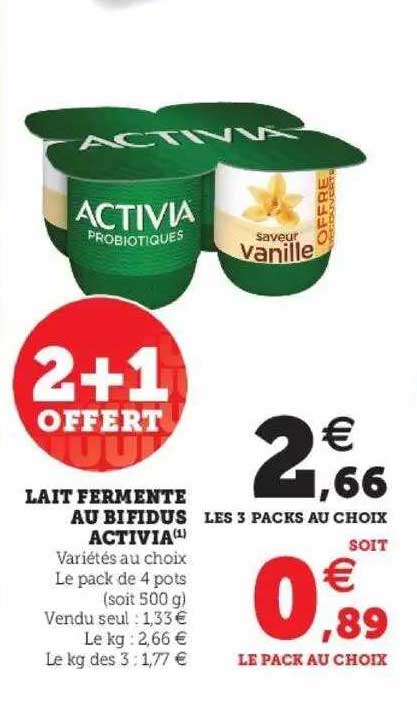 Lait Fermenté Au Bifidus Activia