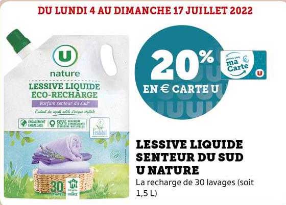 lessive liquide senteur du sud u nature