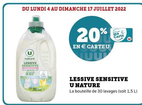 Lessive Sensitive U Nature