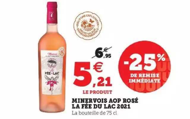 minervois aop rosé la fée du lac 2021