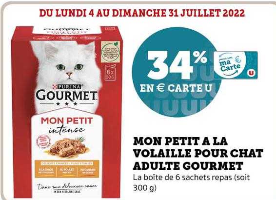 mon petit à la volaille pour chat adulte gourmet