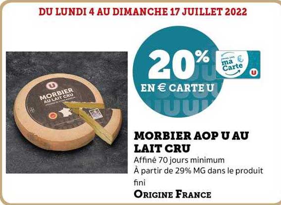 Morbier Aop U Au Lait Cru