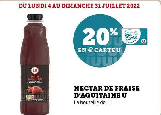 nectar de fraise d'aquitaine u