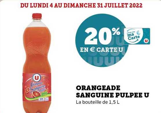 orangeade sanguine pulpée u