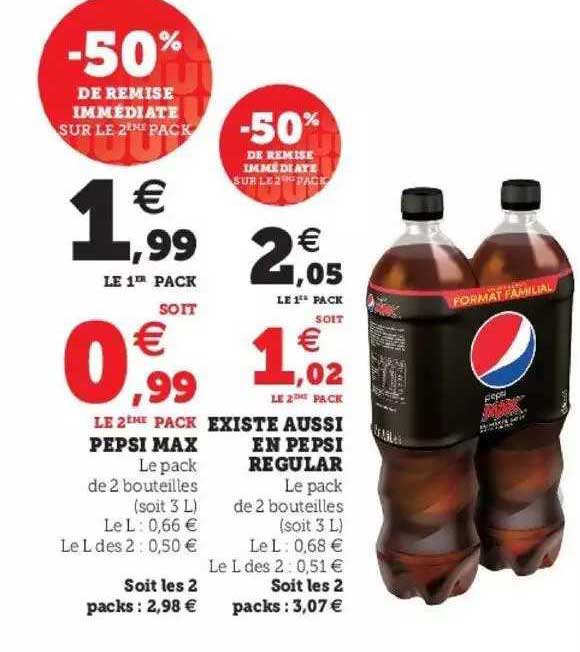 pepsi max existe aussi en pepsi regular