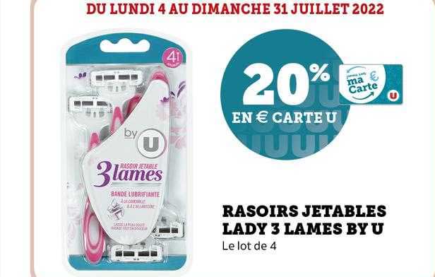 Rasoirs Jetables Lady 3 Lames By U