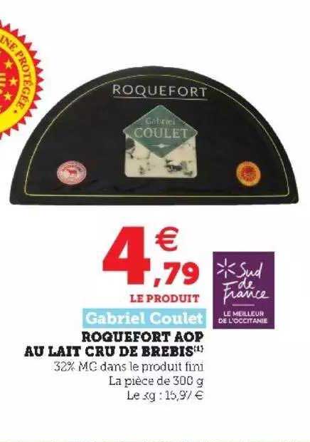 roquefort aop au lait cru de brebis gabriel coulet