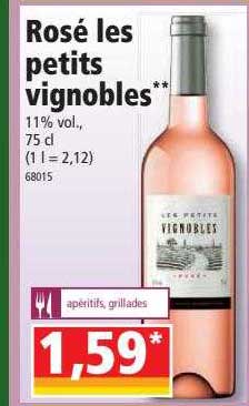 rosé les petits vignobles