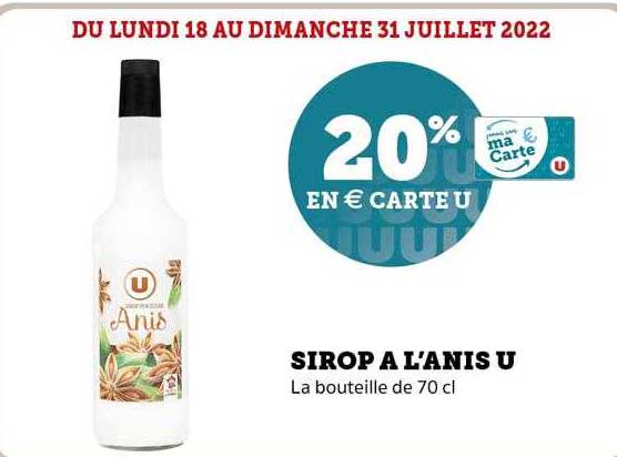 sirop à l'anis u