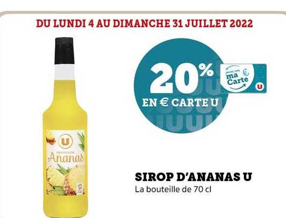 sirop d'ananas u