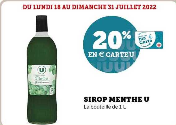 Sirop Menthe U