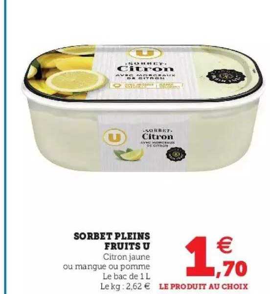 sorbet pleins fruits u