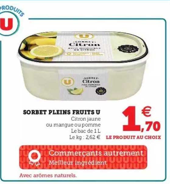 sorbet pleins fruits u