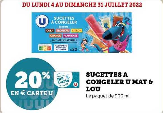 sucettes à congeler u mat & lou