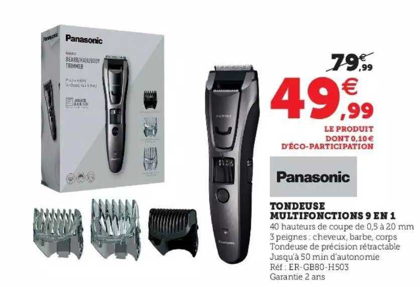 Tondeuse Multifonction 9 En 1 Panasonic