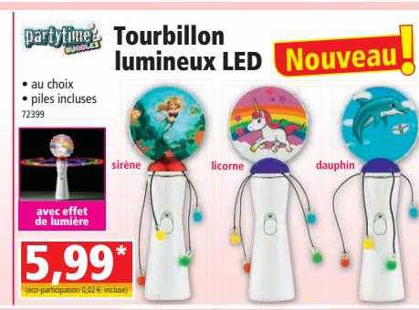 tourbillon lumineux led partytime