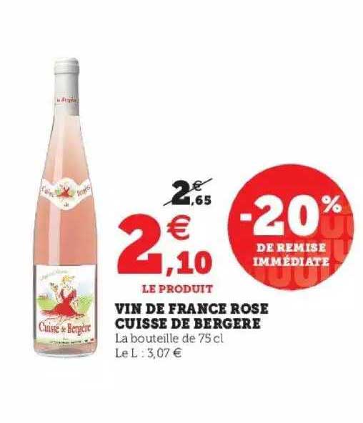 vin de france rose cuisse de bergère