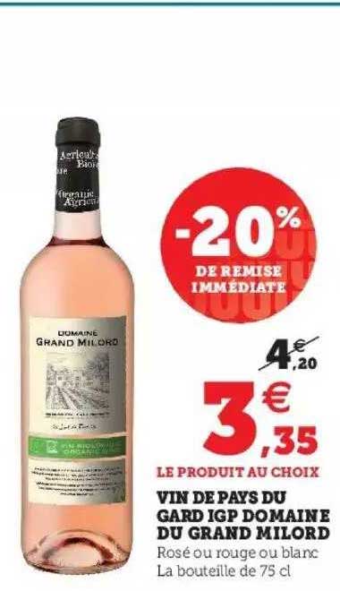 vin de pays du gard igp domaine du grand milord