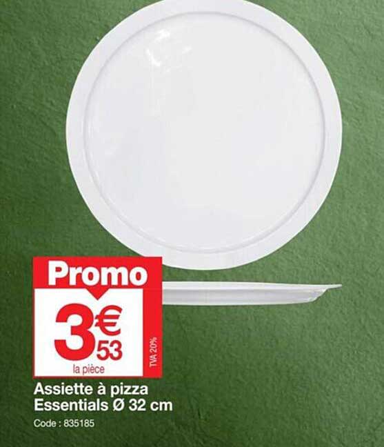 assiette à pizza essentials ø32 cm