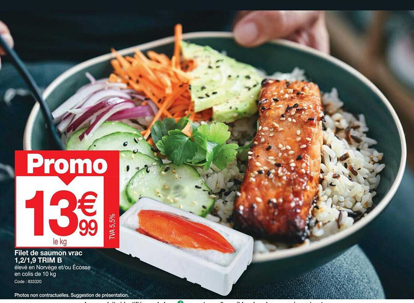 filet de saumon vrac 1,2/1,9 trim b