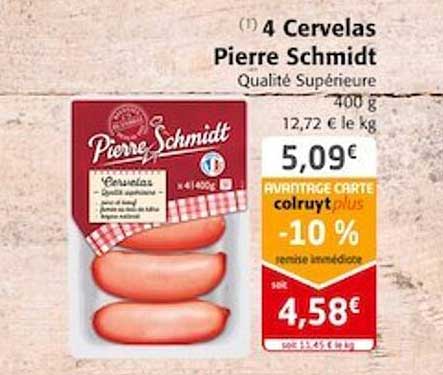 4 cervelas pierre schmidt