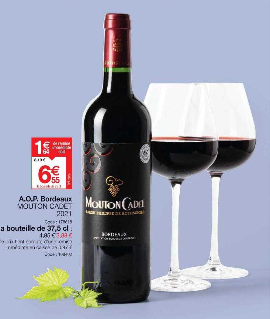 A.o.p Bordeaux Mouton Cadet 2021