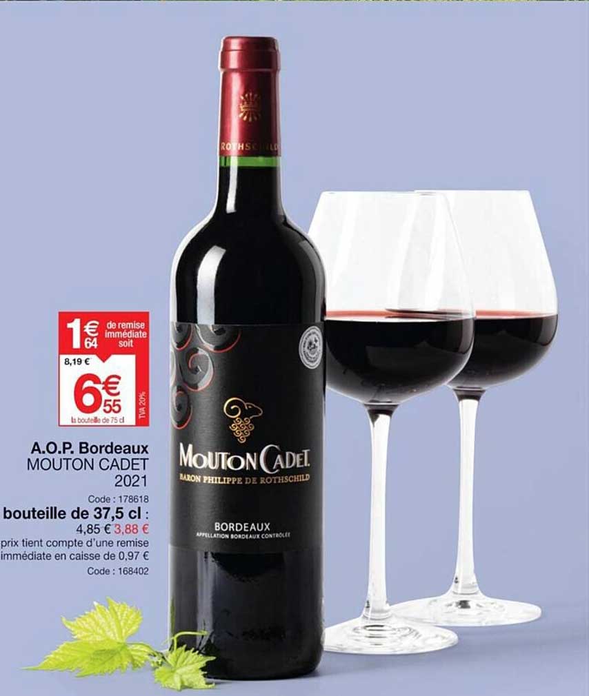a.o.p. bordeaux mouton cadet 2021