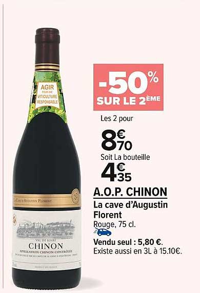 a.o.p. chinon la cave d'augustin florent