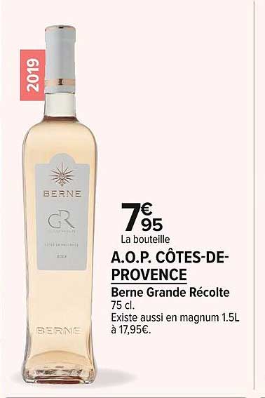 a.o.p. côtes-de-provence berne grande récolte