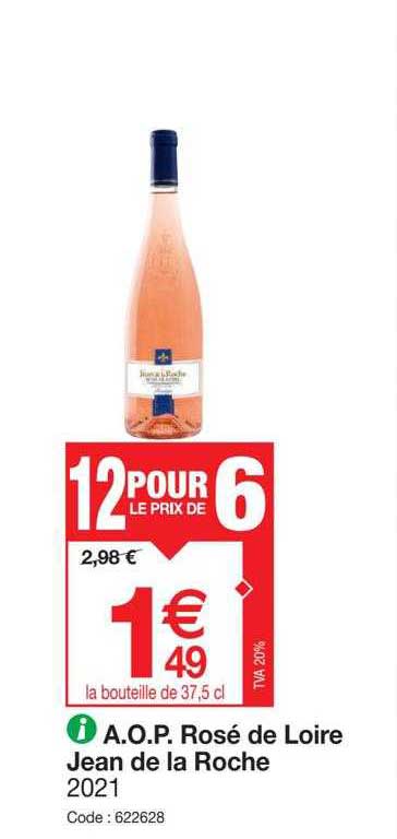 a.o.p. rosé de loire jean de la roche 2021