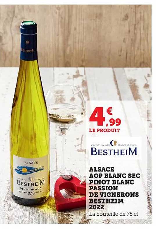 Alsace Aop Blanc Sec Pinot Blanc Passion De Vignerons Bestheim 2022