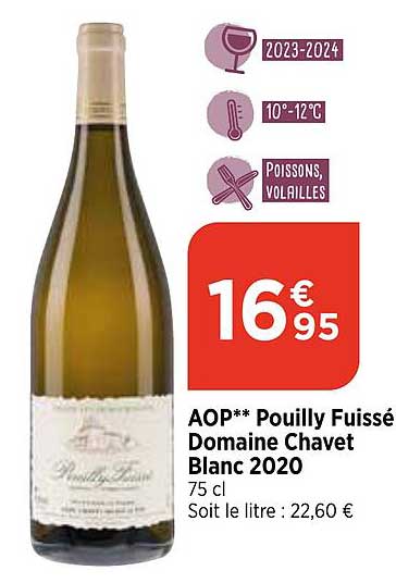 aop pouilly fuissé domaine chavet blanc 2020