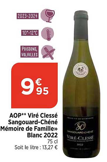 aop viré clessé sangouard-chéné mémoire de famille blanc 2022