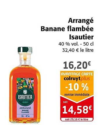 arrangé banane flambée isautier