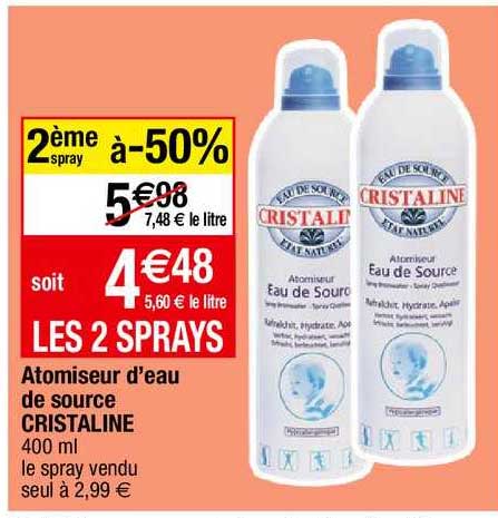 Atomiseur D'eau De Source Cristaline