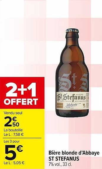 bière blonde d'abbaye st stefanus