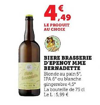 bière brasserie d'epenoy mme bernadette