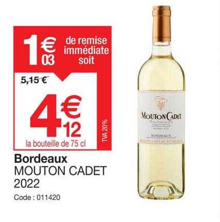 bordeaux mouton cadet 2022