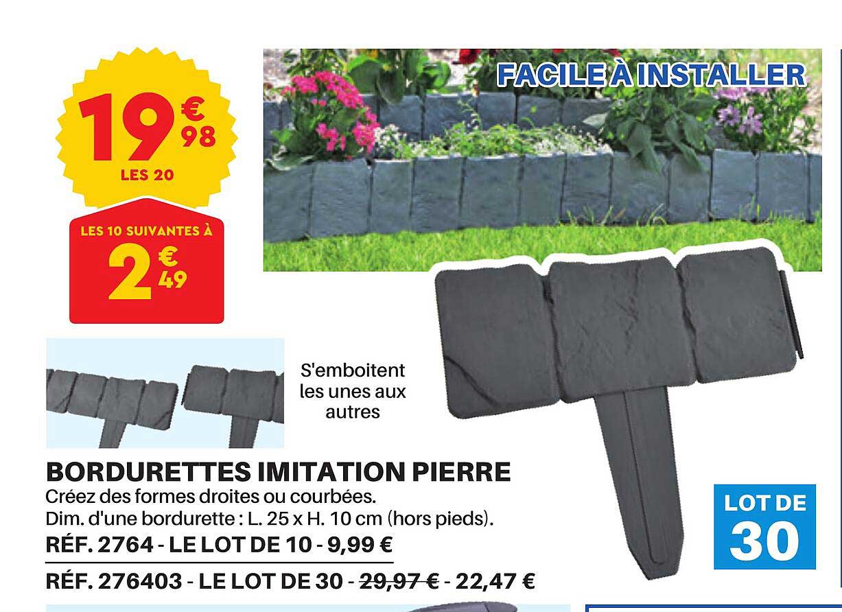 Bordurettes Imitation Pierre