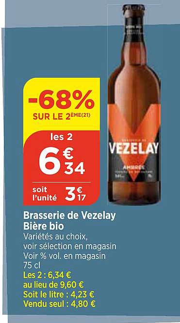 brasserie de vezelay bière bio