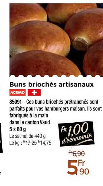 buns briochés artisanaux