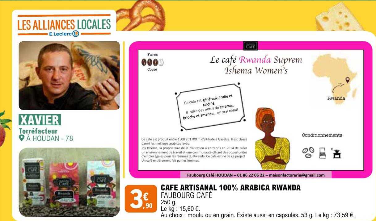 café artisanal 100% arabica rwanda faubourg café