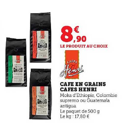 café en grainsn cafés henri