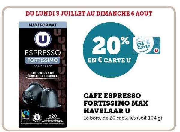 Café Espresso Fortissimo Max Havelaar U