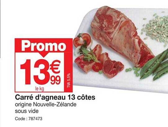 carré d'agneau 13 côtes