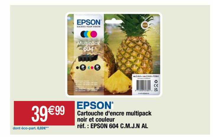 cartouche d'encre multipack noir et couleur epson